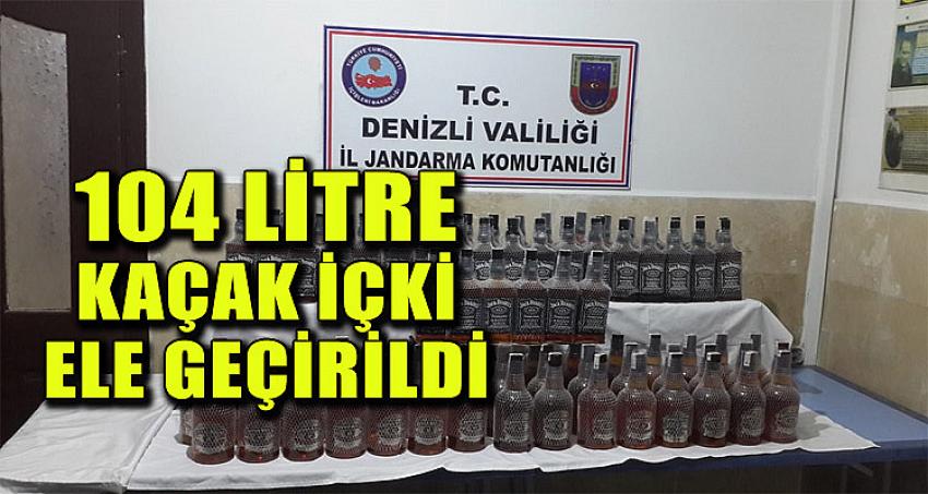 104 LİTRE KAÇAK İÇKİ ELE GEÇİRİLDİ