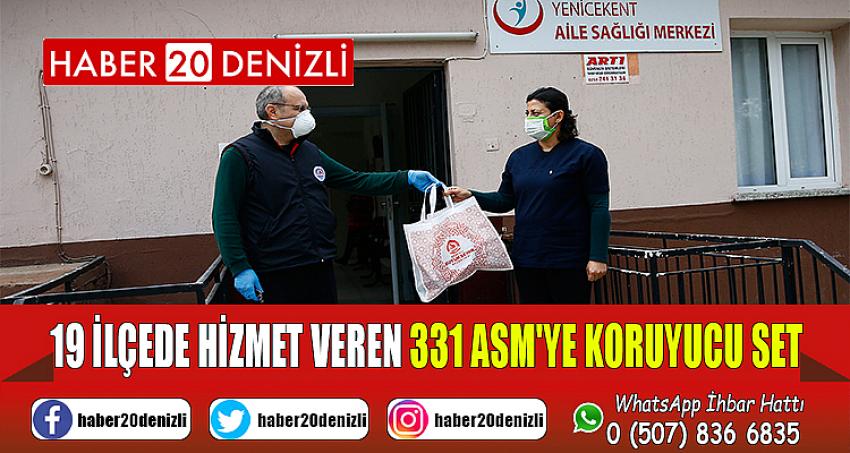 19 ilçede hizmet veren 331 ASM'ye koruyucu set