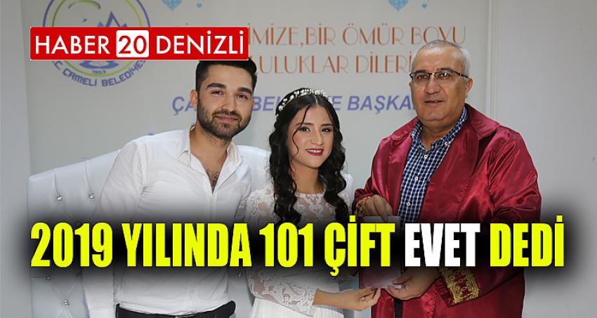 2019 Yılında 101 Çift Evet Dedi