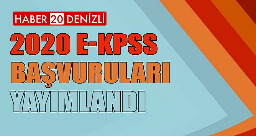 2020 E-KPSS BAŞVURULARI YAYIMLANDI