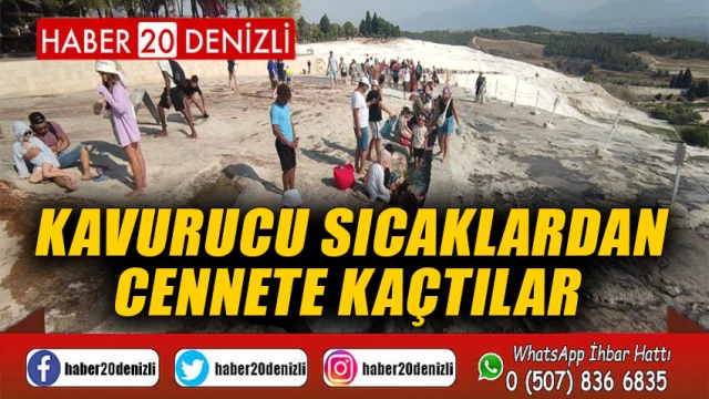 Kavurucu sıcaklardan cennete kaçtılar