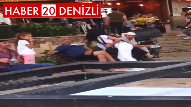 Öfkeli kadın, bir erkeği herkesin içinde defalarca tokatladı