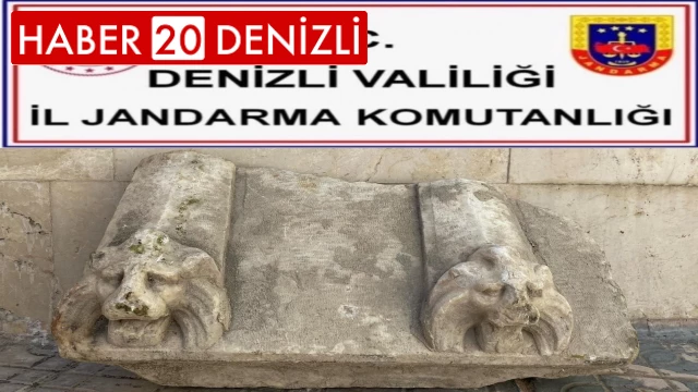 Roma dönemine ait mezar taşını satamadan yakalandı