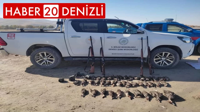 42 su kuşunu vuran 5 kaçak avcı yakalandı