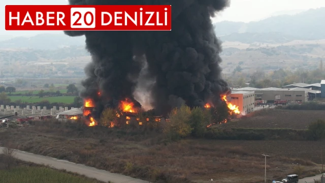 Denizli’de kimya fabrikasında yangın