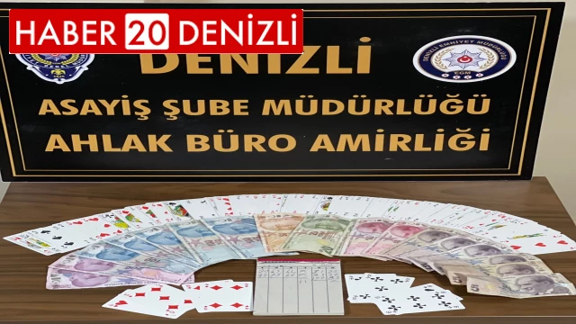 Denizli’de kumar oynayan 32 kişiye 58 bin lira ceza kesildi
