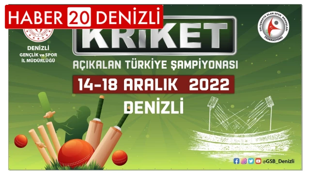 Denizli, Kriket Türkiye Şampiyonasına ev sahipliği yapıyor