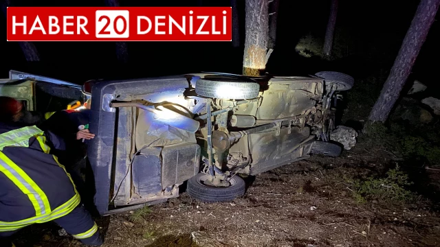 Aileyi taşıyan otomobil şarampole yuvarlandı; 1’i ağır 3 yaralı