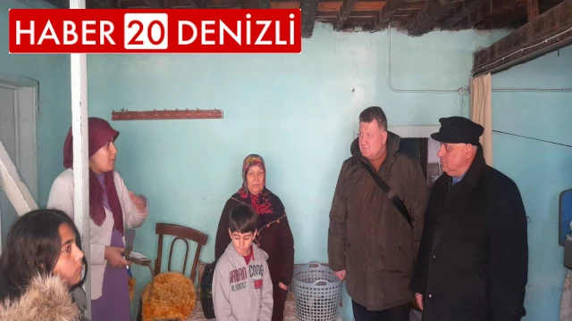Başkan Şevik, Buldan’a gelen depremzede aileyi ziyaret etti