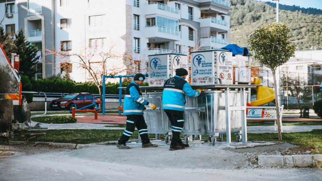 Merkezefendi’de yer altı çöp konteyneri 80 farklı noktaya yerleştirildi