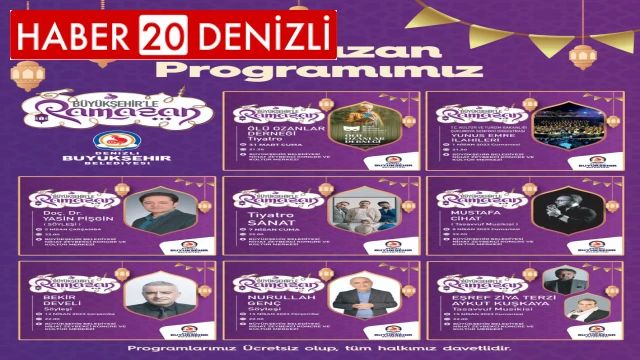 “Büyükşehir’le Ramazan” dolu dolu yaşanacak Büyükşehir’den ramazan ayına özel 8 farklı program