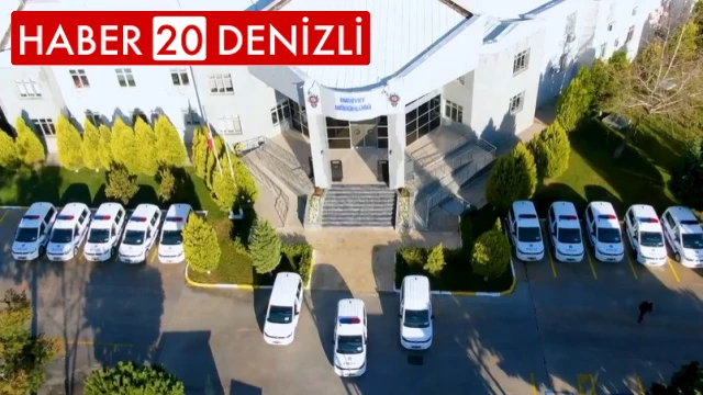 Denizli Emniyet Müdürlüğünde 13 yeni araç hizmete sunuldu