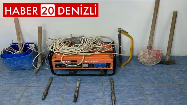 Define avcıları kazdıkları 35 metrelik kuyuda suçüstü yakalandı