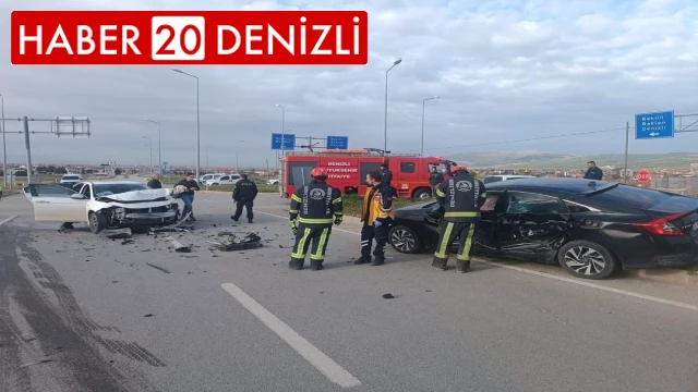 Denizli’de trafik kazası: 3 yaralı