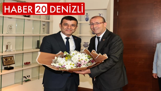 Denizli Gazeteciler Cemiyeti, Başkan Çavuşoğlu’nu ziyaret etti