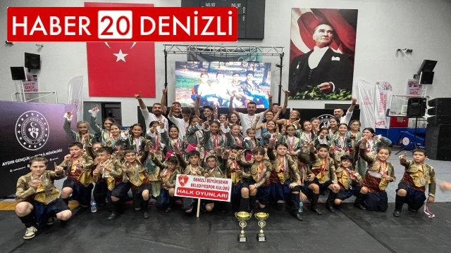 Denizli Büyükşehir Halk Oyunları Aydın’dan şampiyonlukla döndü