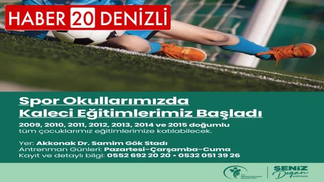 Merkezefendi'de kaleci eğitimleri başladı