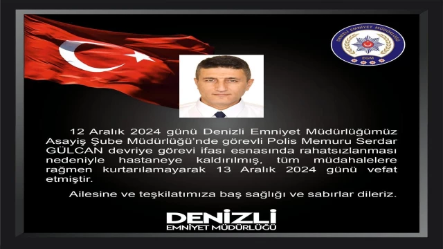 GÖREV ESNASINA HAYATINI KAYBEDEN POLİS MEMURU İÇİN TÖREN DÜZENLENDİ