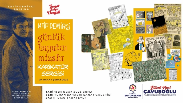 DENİZLİ'DE LATİF DEMİRCİ ANISINA KARİKATÜR SERGİSİ DÜZENLENECEK