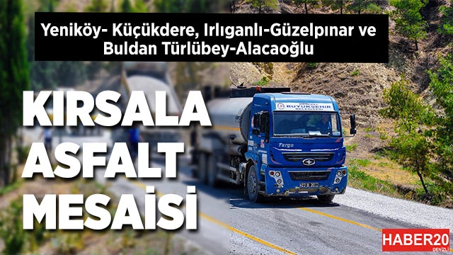 Kırsala 200 kilometrelik asfalt yatırımı
