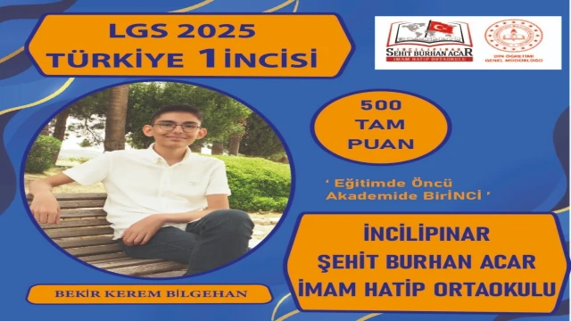 63 imam hatipli LGS’den 500 tam puan aldı