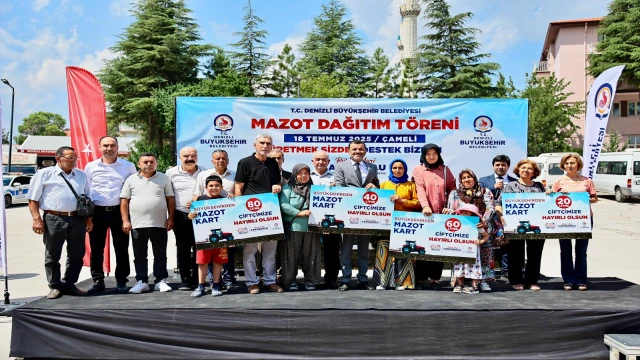 Çameli’nin üreticisine Büyükşehir’den mazot desteği