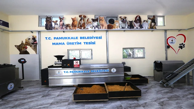 PAMUKKALE BELEDİYESİ CAN DOSTLARIMIZ İÇİN MAMA ÜRETİMİNE BAŞLADI