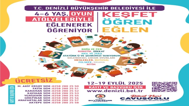 4-6 yaş grubu için ücretsiz atölye başvuruları başladı