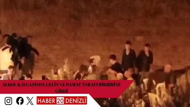 Alkol kavgasında gelin ve damat tarafı birbirine girdi