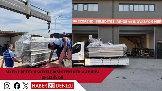 MAMA ÜRETEN MAKİNELERİNİN YENİ DURAĞI DİDİM BELEDİYESİ