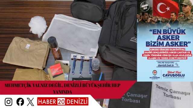 Mehmetçik yalnız değil, Denizli Büyükşehir hep yanında