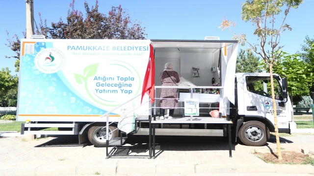 PAMUKKALE BELEDİYESİ GERİ DÖNÜŞÜM BİLİNCİNİ SOKAĞA TAŞIDI
