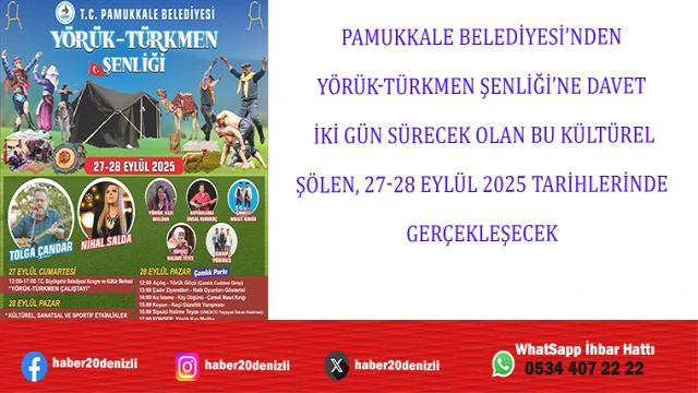 PAMUKKALE BELEDİYESİ’NDEN YÖRÜK-TÜRKMEN ŞENLİĞİ’NE DAVET