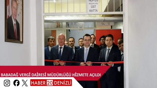 Babadağ Vergi Dairesi Müdürlüğü hizmete açıldı