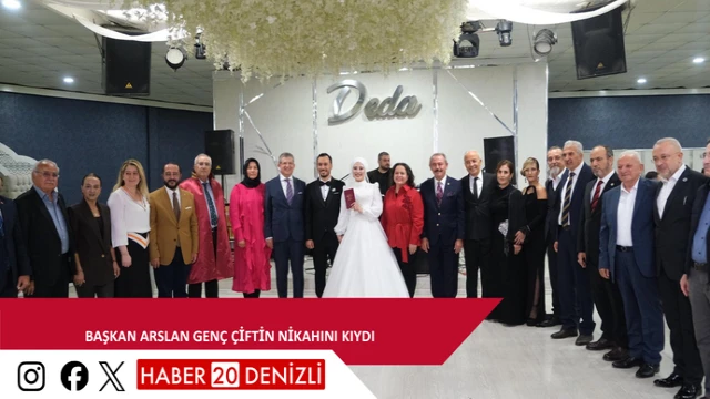 Başkan Arslan genç çiftin nikahını kıydı