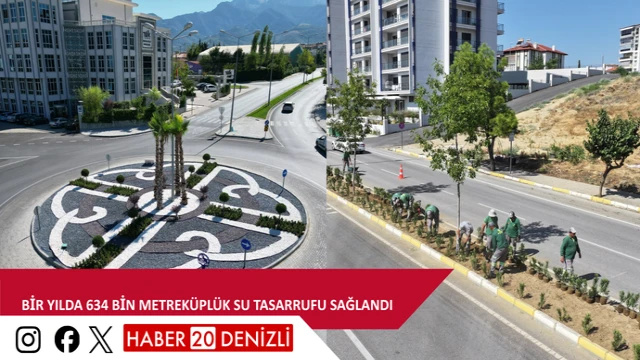 Bir yılda 634 bin metreküplük su tasarrufu sağlandı