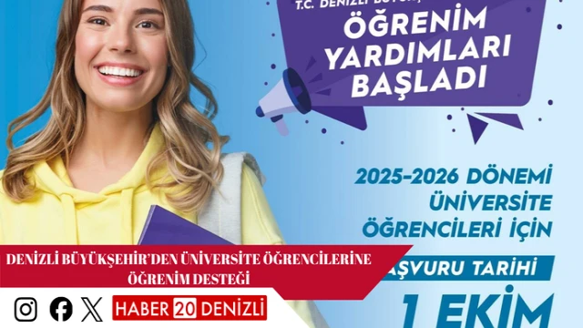 Denizli Büyükşehir’den üniversite öğrencilerine öğrenim desteği