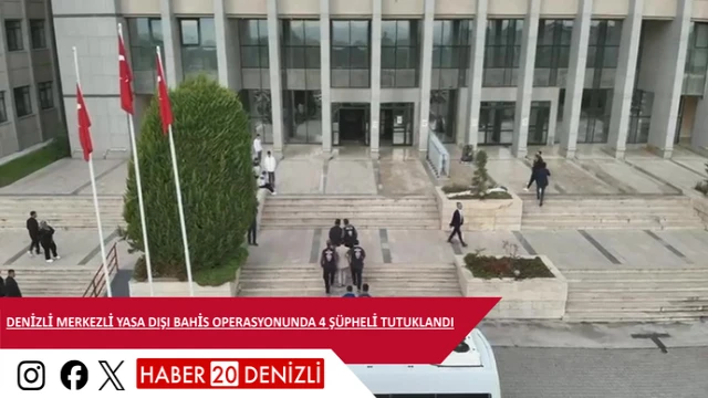 Denizli merkezli yasa dışı bahis operasyonunda 4 şüpheli tutuklandı