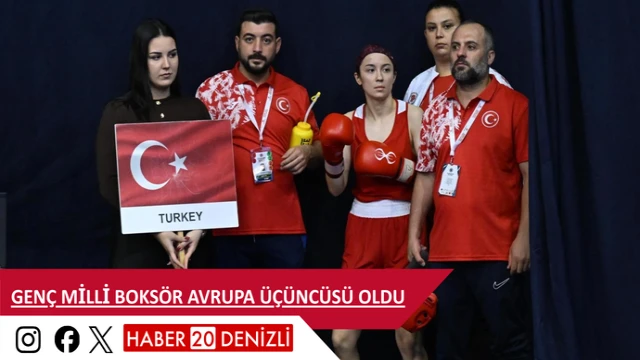 Genç milli boksör Avrupa üçüncüsü oldu