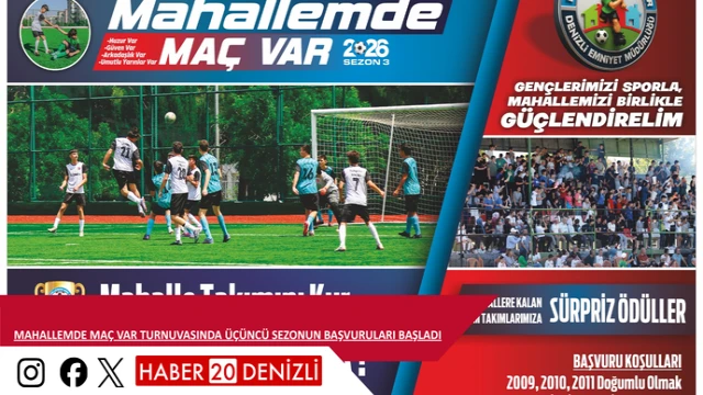 Mahallemde Maç Var turnuvasında üçüncü sezonun başvuruları başladı