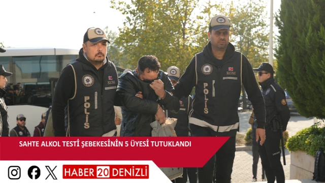 Sahte alkol testi şebekesinin 5 üyesi tutuklandı