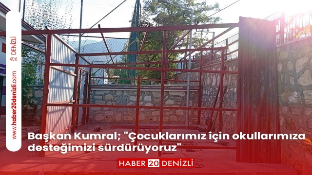 Başkan Kumral; "Çocuklarımız için okullarımıza desteğimizi sürdürüyoruz"