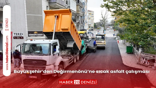 Büyükşehir’den Değirmenönü’ne sıcak asfalt çalışması