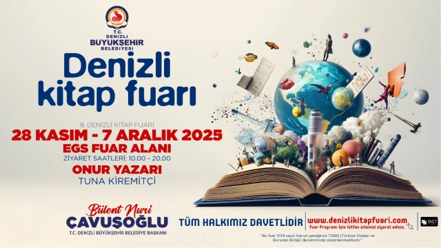 DENİZLİ BÜYÜKŞEHİR BELEDİYESİ KİTAP FUARI DUYURU İLANI