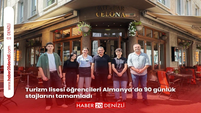 Turizm lisesi öğrencileri Almanya’da 90 günlük stajlarını tamamladı