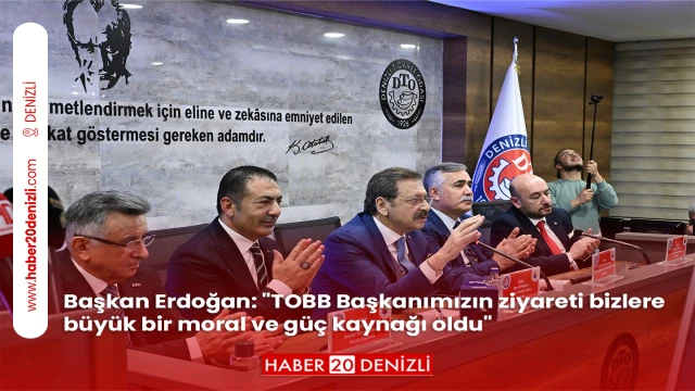 Başkan Erdoğan: "TOBB Başkanımızın ziyareti bizlere büyük bir moral ve güç kaynağı oldu"