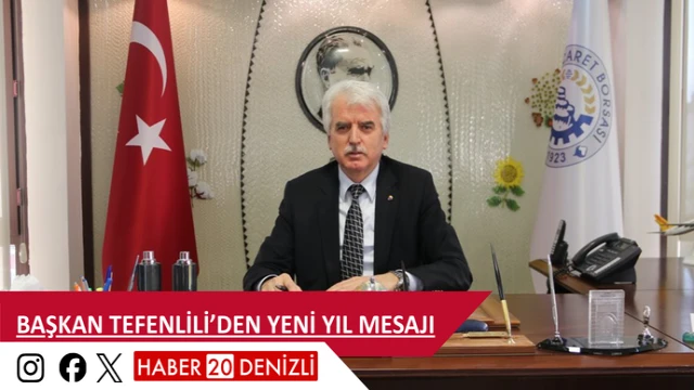 BAŞKAN TEFENLİLİ’DEN YENİ YIL MESAJI