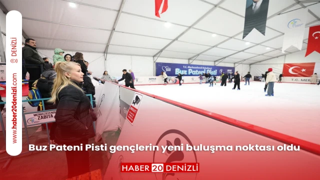 Buz Pateni Pisti gençlerin yeni buluşma noktası oldu