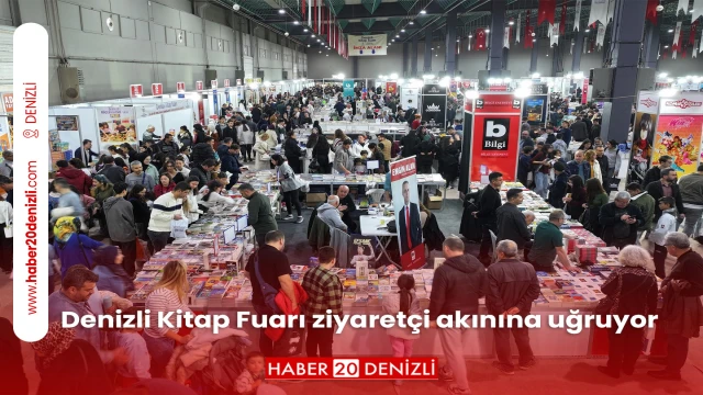 Denizli Kitap Fuarı ziyaretçi akınına uğruyor