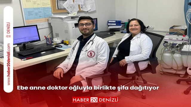 Ebe anne doktor oğluyla birlikte şifa dağıtıyor
